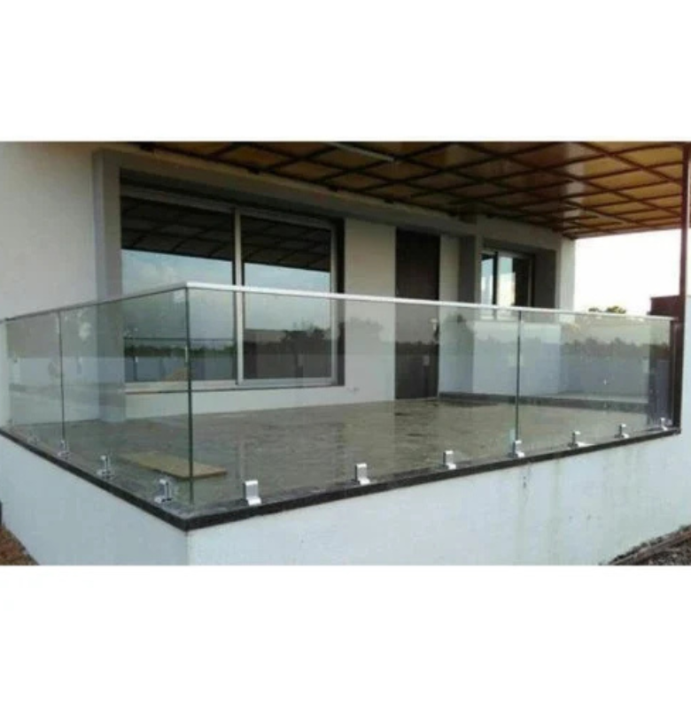 Aluminium Sleek Glass Railing System