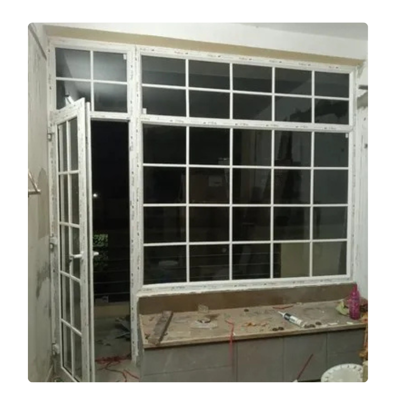 UPVC Casement Door With Georgian Bar