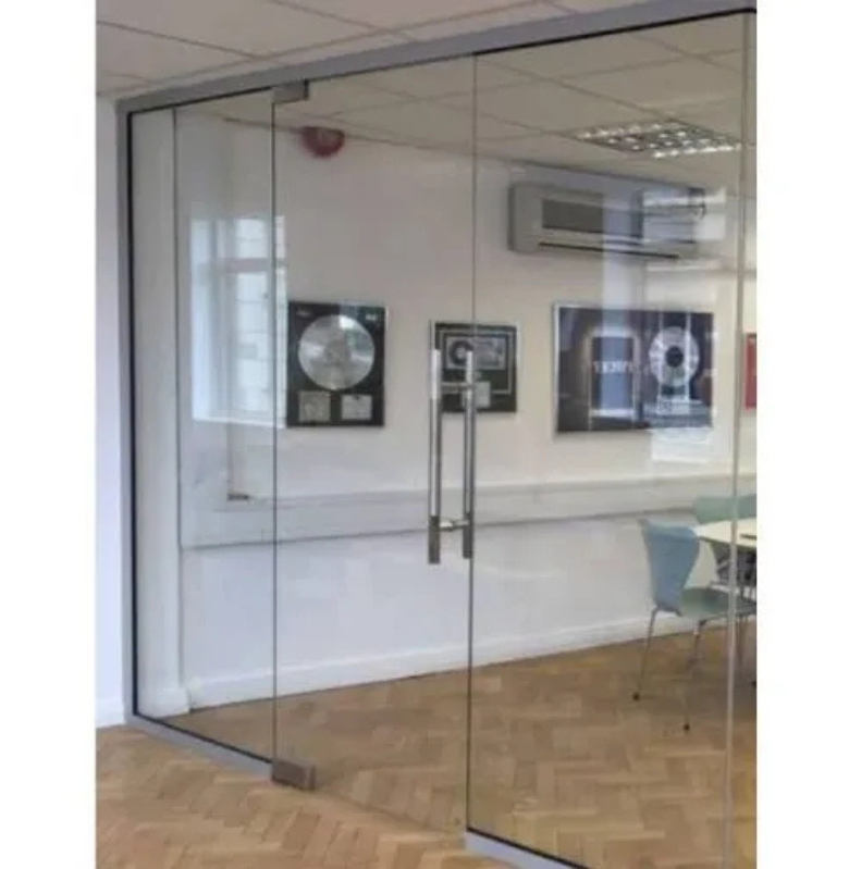 Toughened Glass Double Door